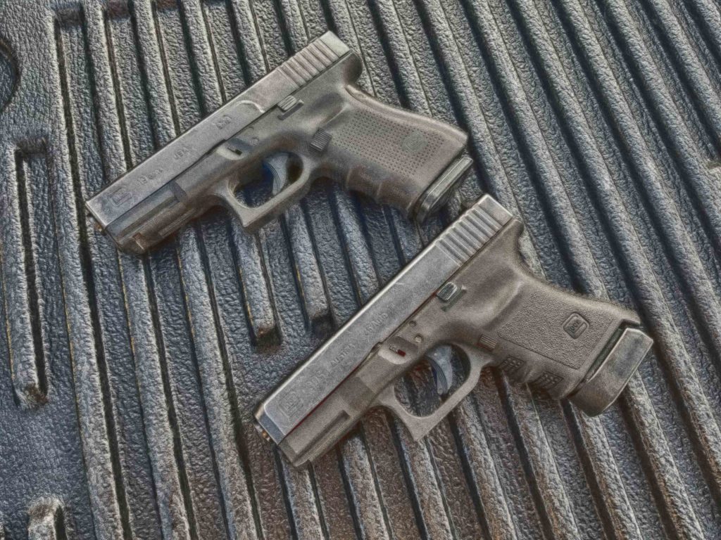 The Glock 19 and Glock 30sf are very similar in size.