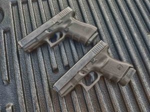 The Glock 19 and Glock 30sf are very similar in size. 