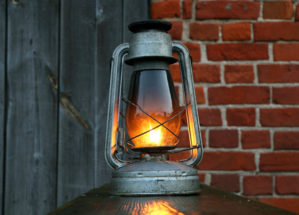 Oil lanterns are a helpful tool surviving at home without electricity
