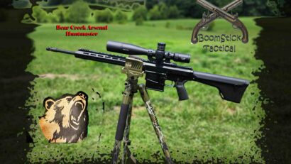 The Bear Creek Arsenal Huntmaster is a large caliber AR platform rifle intended for large game hunting.